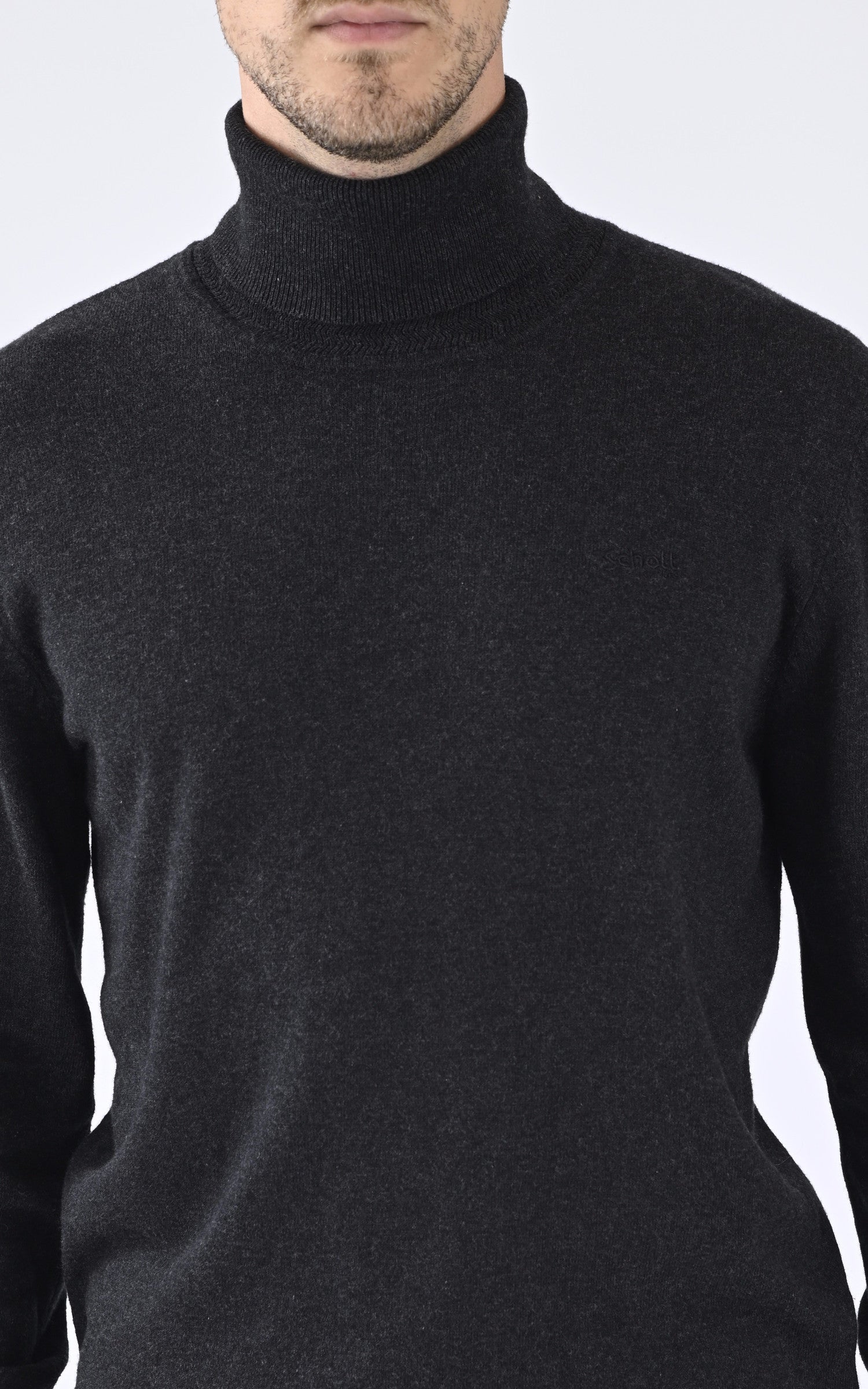 A &quot;PLBEAL4&quot; Anthracite Schott Pull Homme details photo