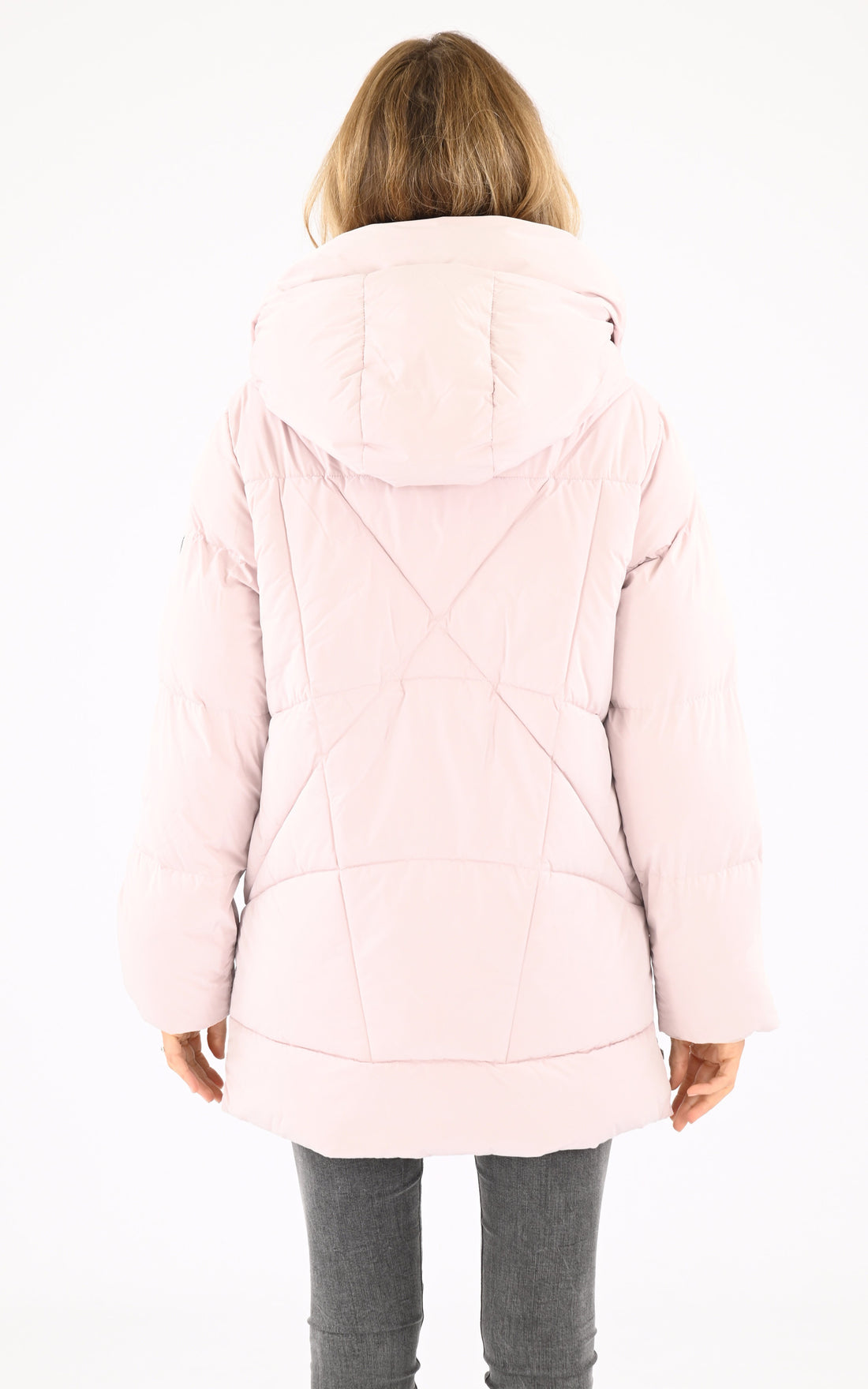 A &quot;JANET&quot; Rose Poudré Blonde n°8 Parka Femme opened photo