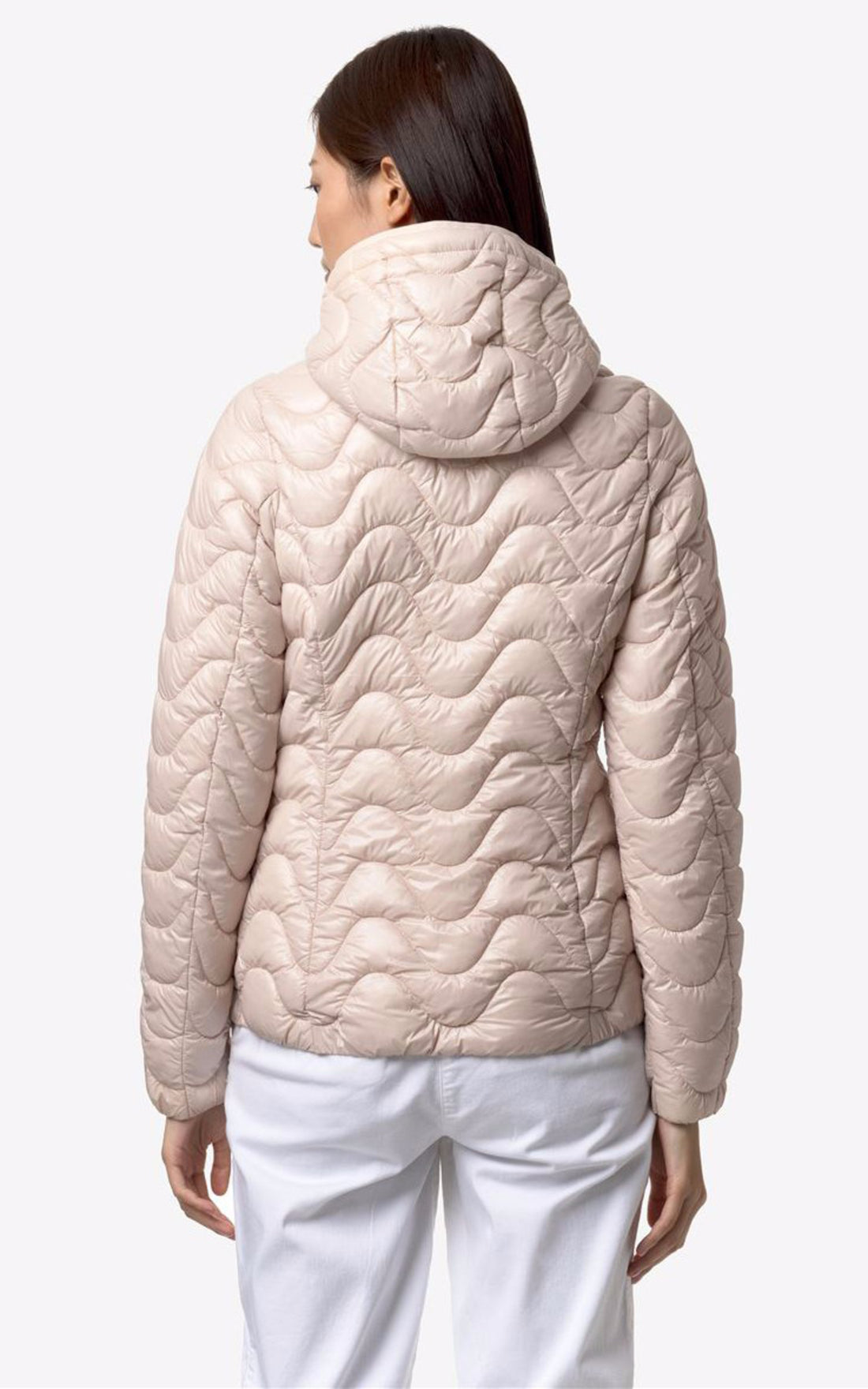 A &quot;LILY ECO WARM K5126IW&quot; Rose K-Way Blouson Femme opened photo