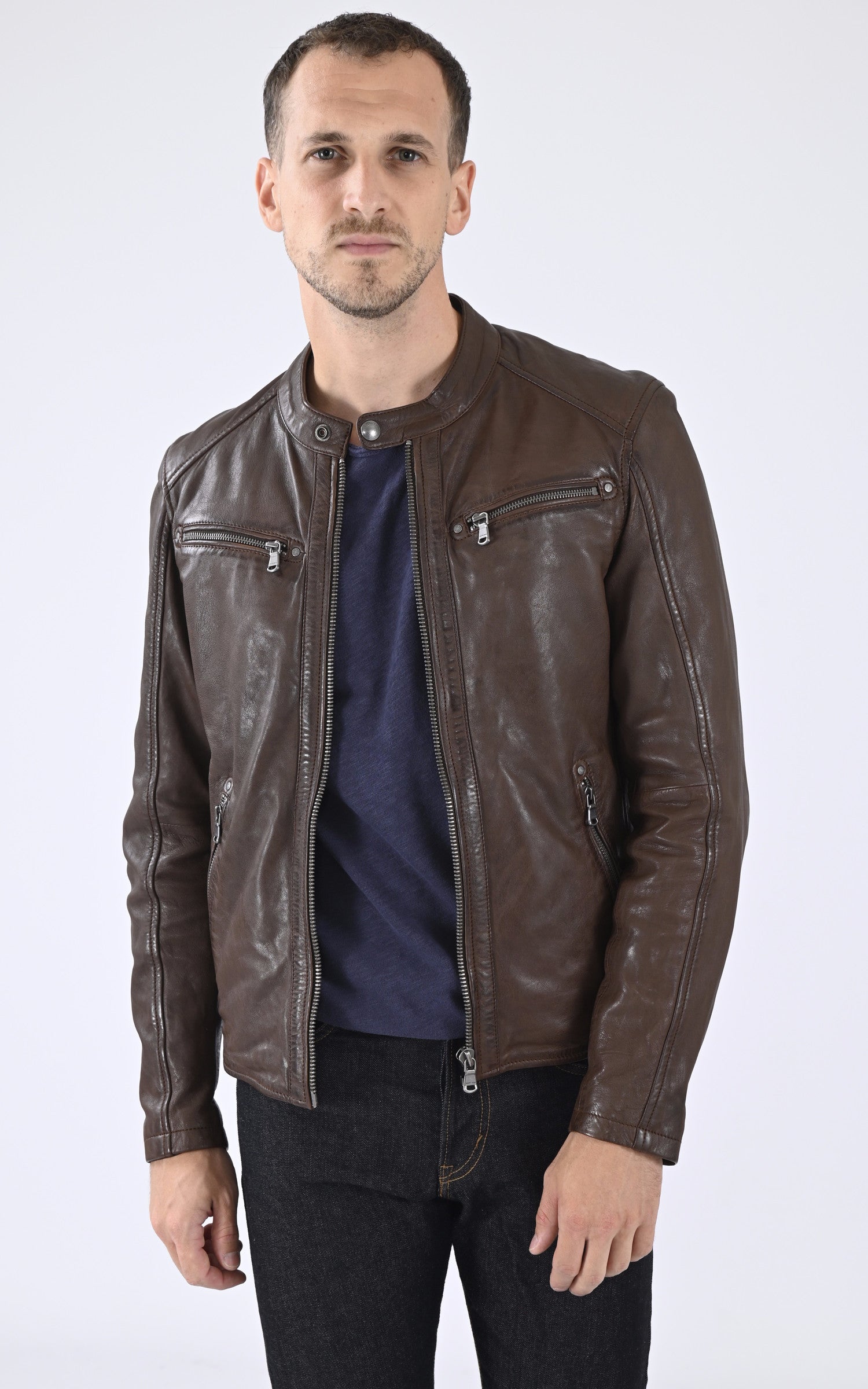 A &quot;GAFINO 101843&quot; Marron Daytona 73 Blouson Homme opened photo