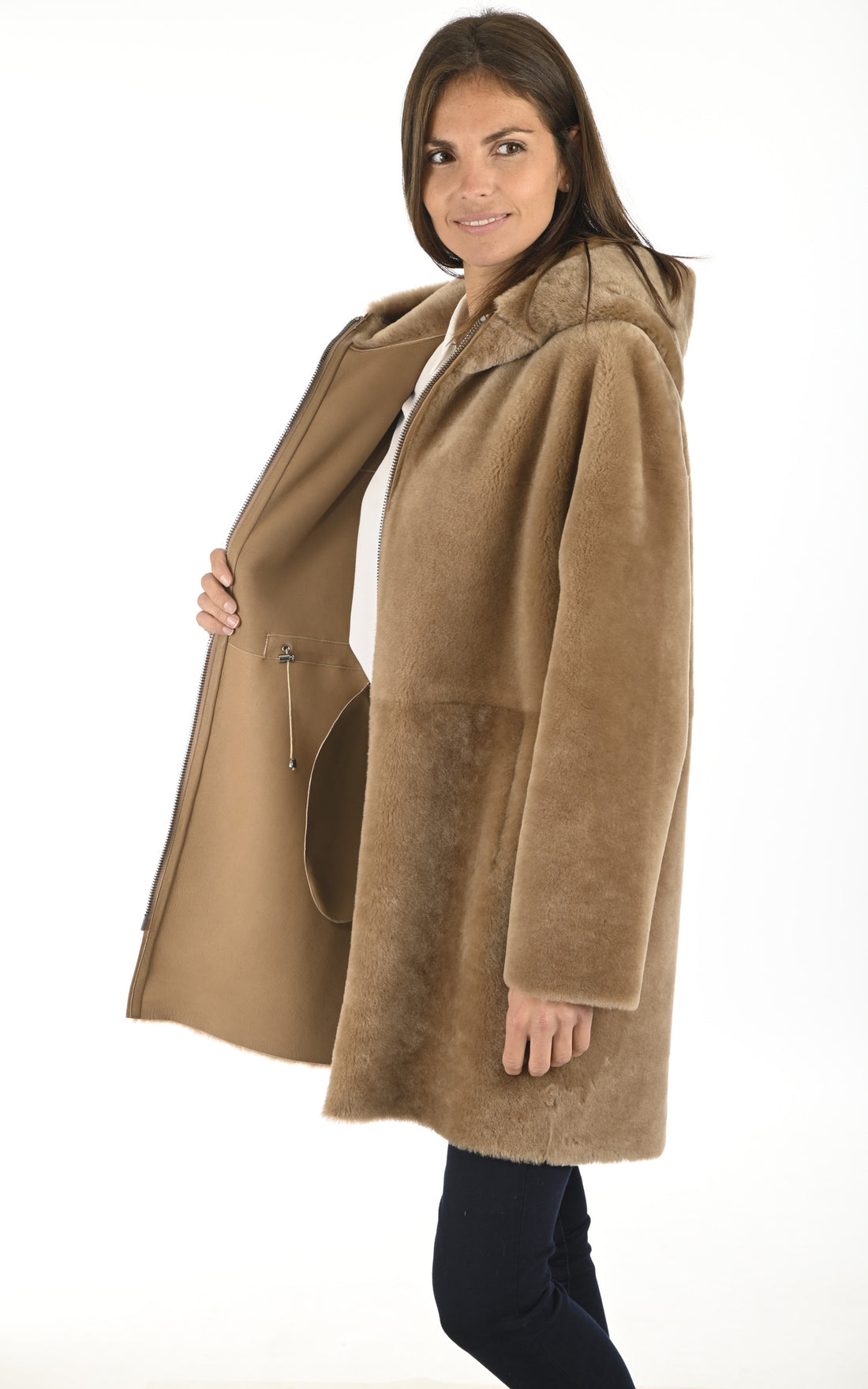 A &quot;L010 M0220&quot; Caramel Suprema Parka Femme opened photo