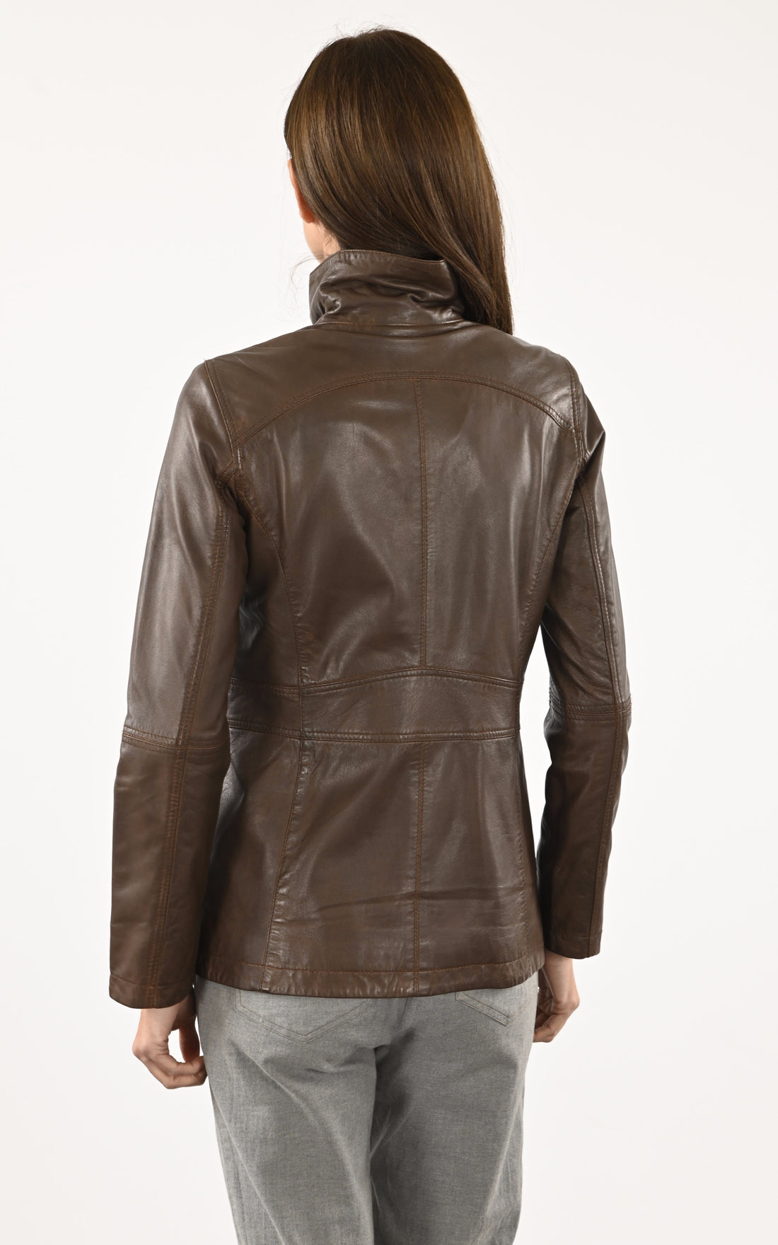 A &quot;ZURICH-3&quot; Marron La Canadienne Veste Femme opened photo