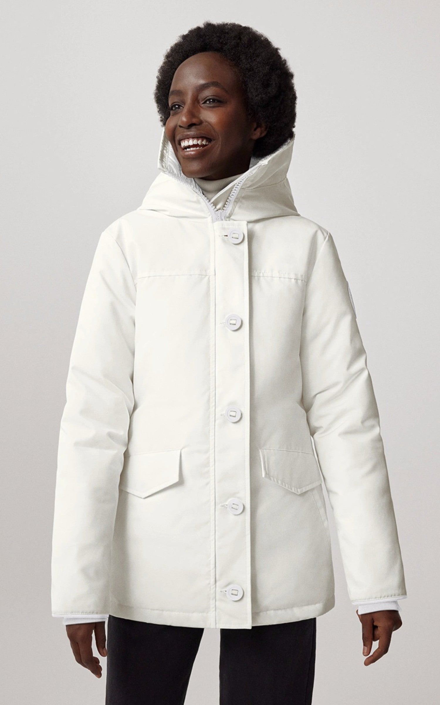 A &quot;LYNNWOOD NF 2530W&quot; North Star White Canada Goose 3/4 Doudoune Femme opened photo 1