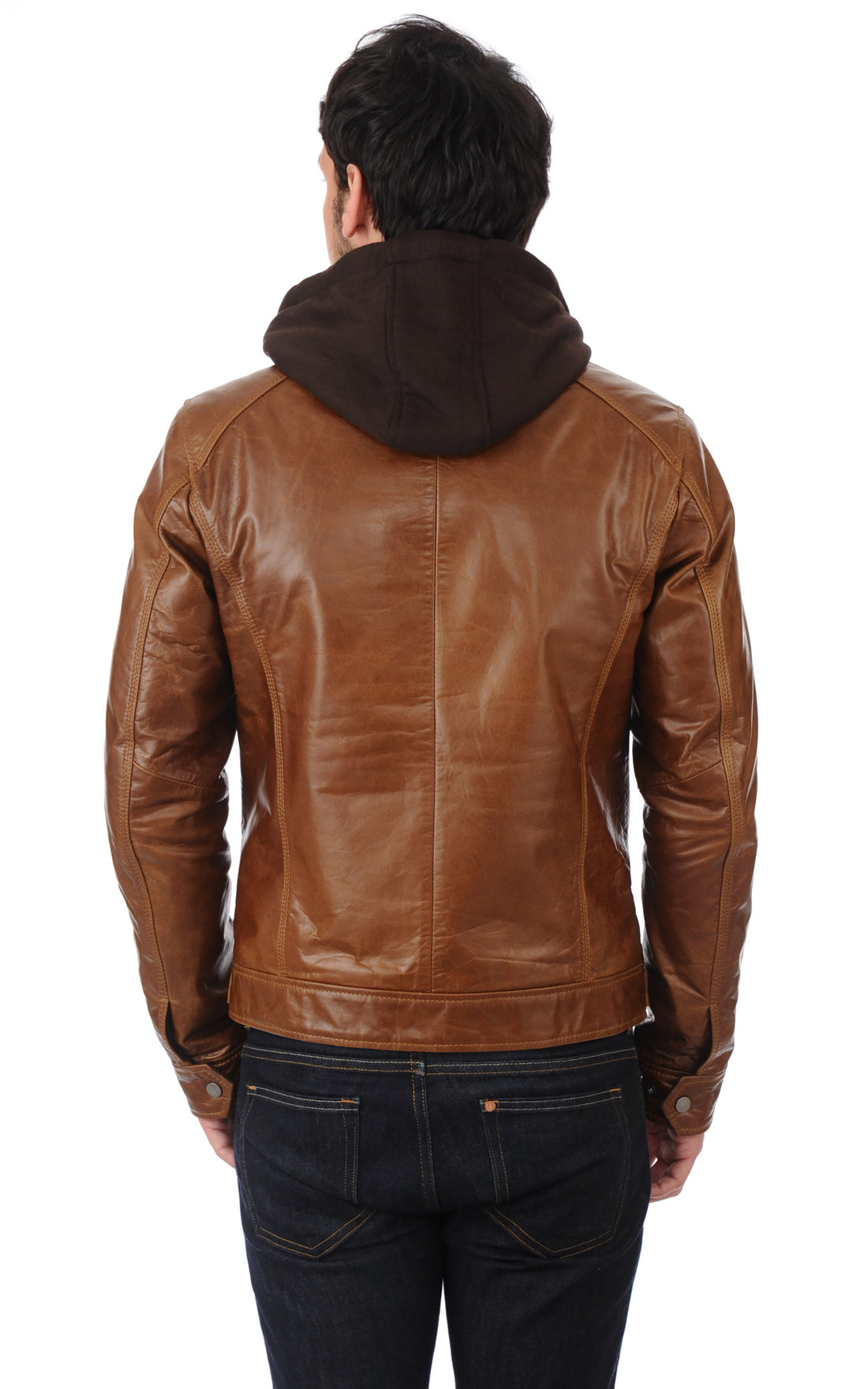 A &quot;ERIKO HOOD&quot; Cognac Serge Pariente Blouson Homme closed photo