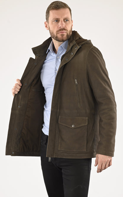 A &quot;75035&quot; Kaki Serge Pariente Veste Homme interior photo