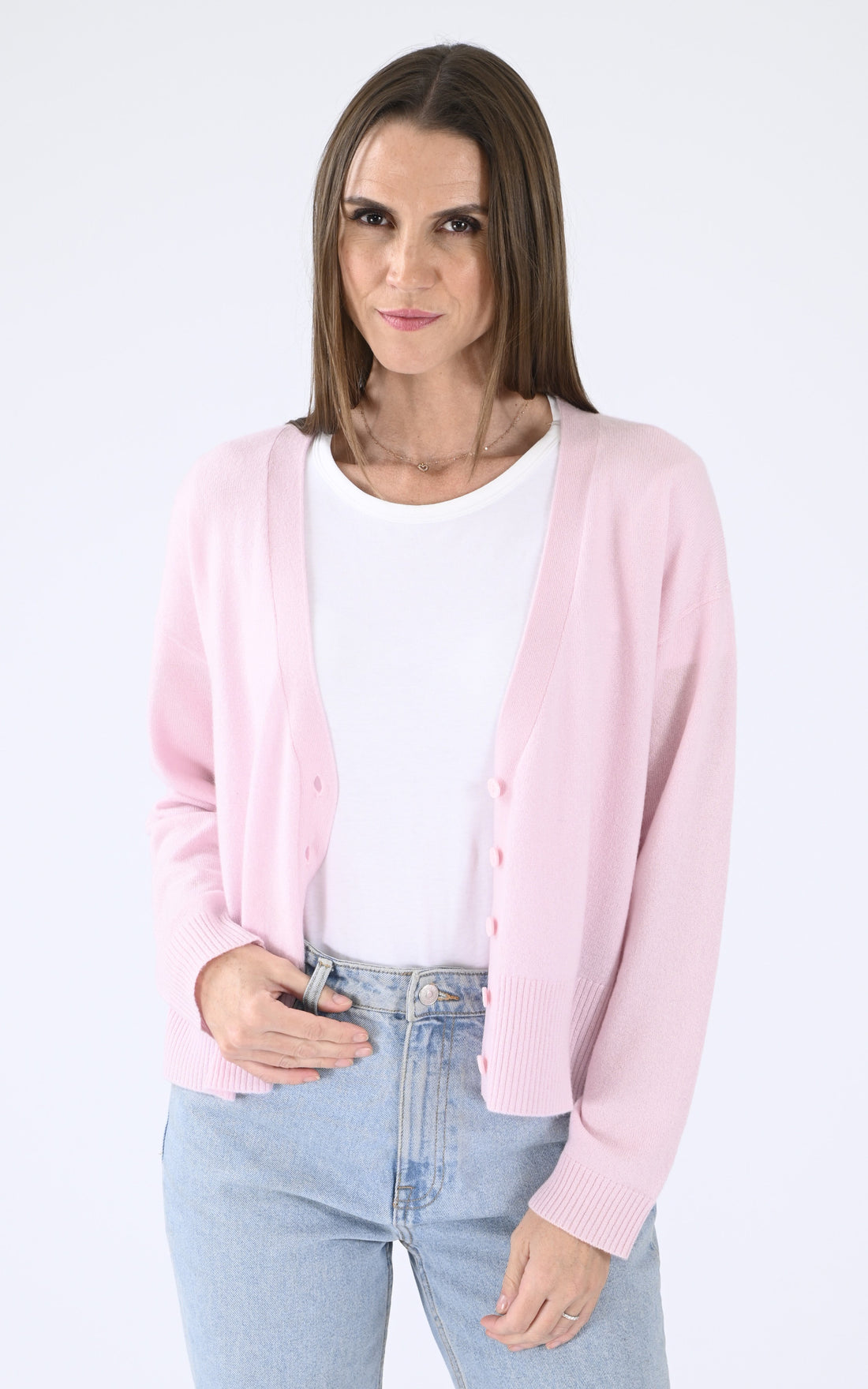 A &quot;SONORI 4401012&quot; Rose Notshy cardigan Femme opened photo