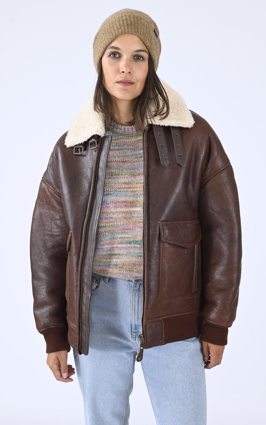 A &quot;LCW ELISA&quot; Mocca Schott Pilote Femme opened photo