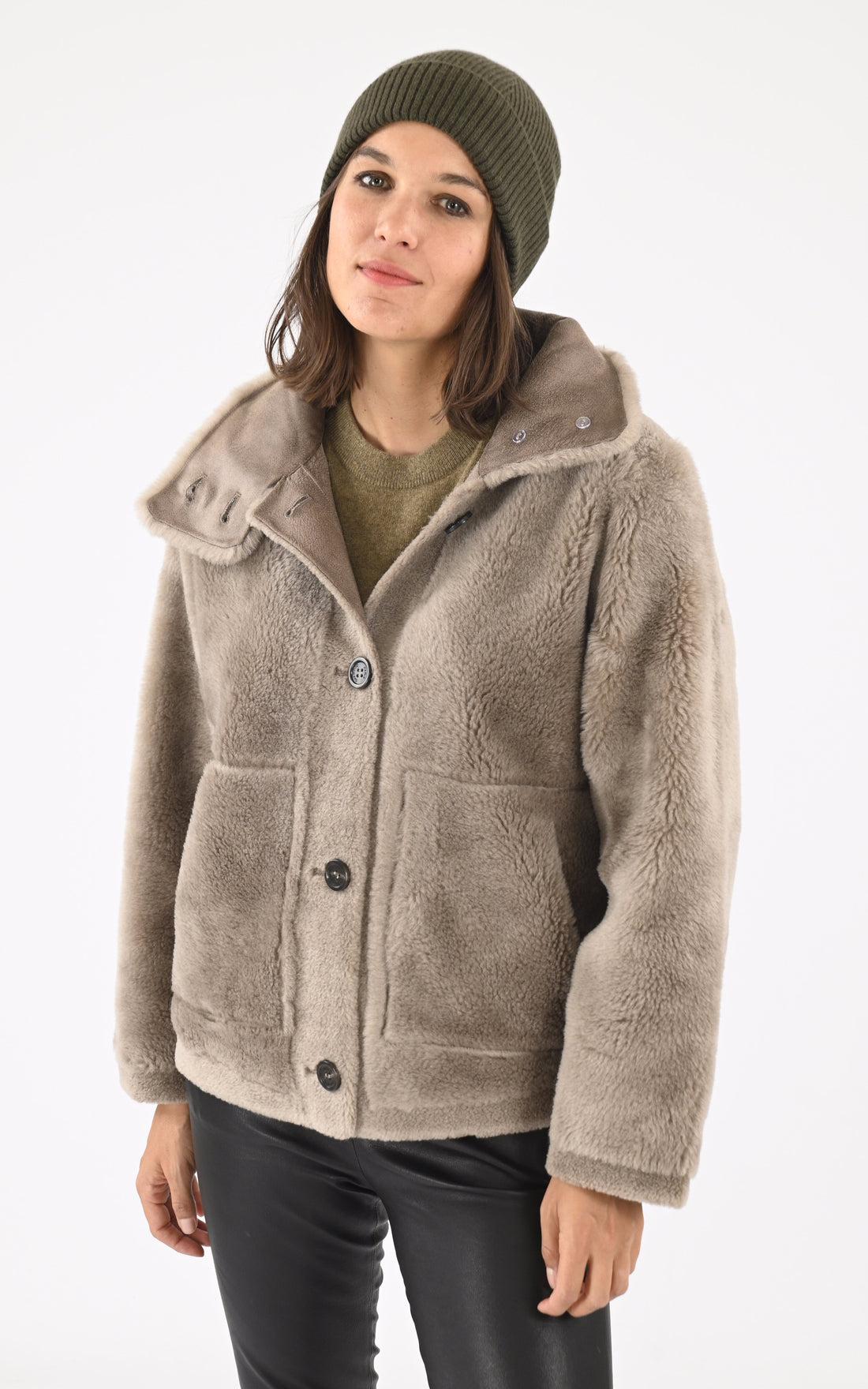 A &quot;BART 64513&quot; Kaki Oakwood Bonnet Femme opened photo