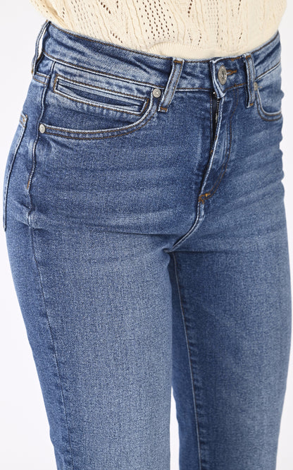 A &quot;SALOME&quot; Bleu Denim Studio Pantalon Femme details photo