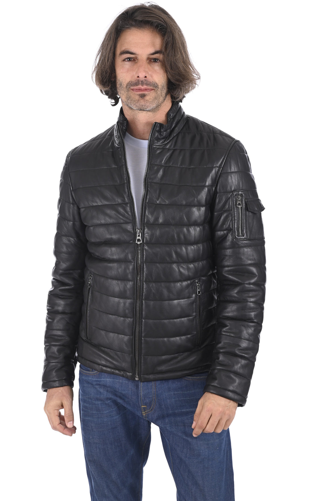 A &quot;TRAVIS 100973&quot; Noir Daytona 73 Bl Doudoune Homme opened photo