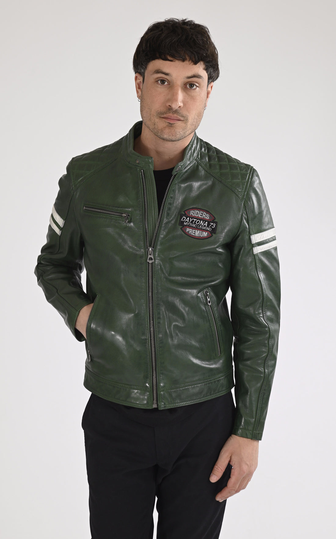 A &quot;SPENCER 104153&quot; Vert Daytona 73 Blouson Homme opened photo