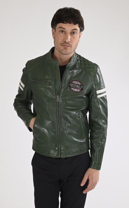 A &quot;SPENCER 104153&quot; Vert Daytona 73 Blouson Homme closed photo