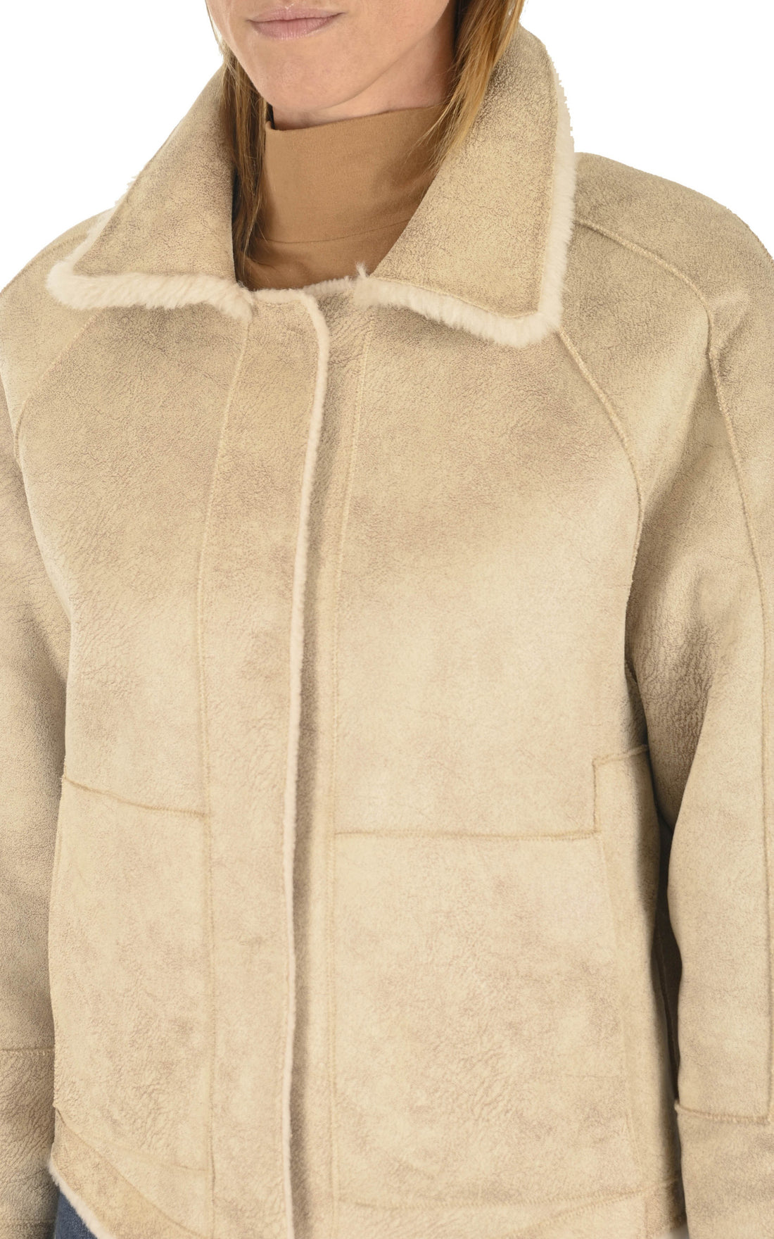 A &quot;HELENE 63748&quot; Beige Oakwood Blouson Femme closed photo