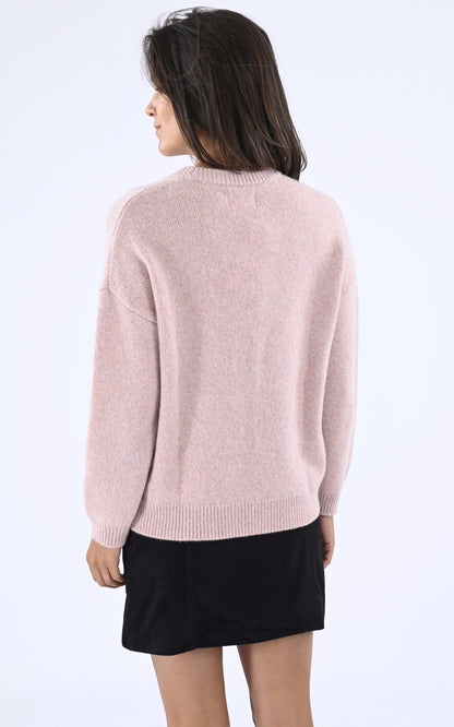 A &quot;MARCELLO&quot; Rose Les Tricots de Léa Pull Femme back photo