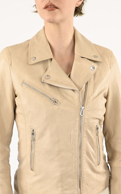A &quot;OLYMPE 101964&quot; Ecru Rose Garden Blouson Femme details photo