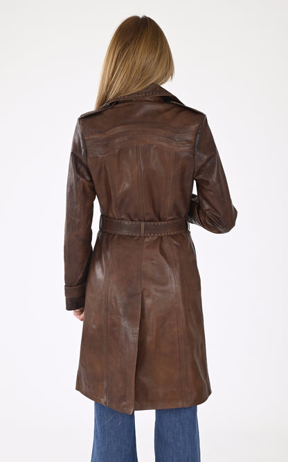 A &quot;MODESSA&quot; Marron La Canadienne 3/4 Femme back photo