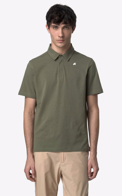 A &quot;VINCELLE K61419W&quot; Vert K-Way Polo Homme opened photo