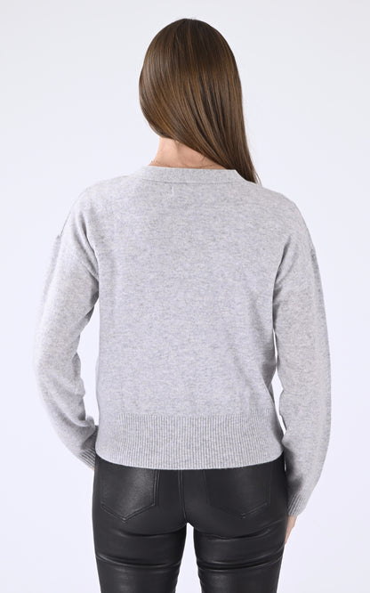 A &quot;SONORI 4401012&quot; Gris Notshy cardigan Femme back photo