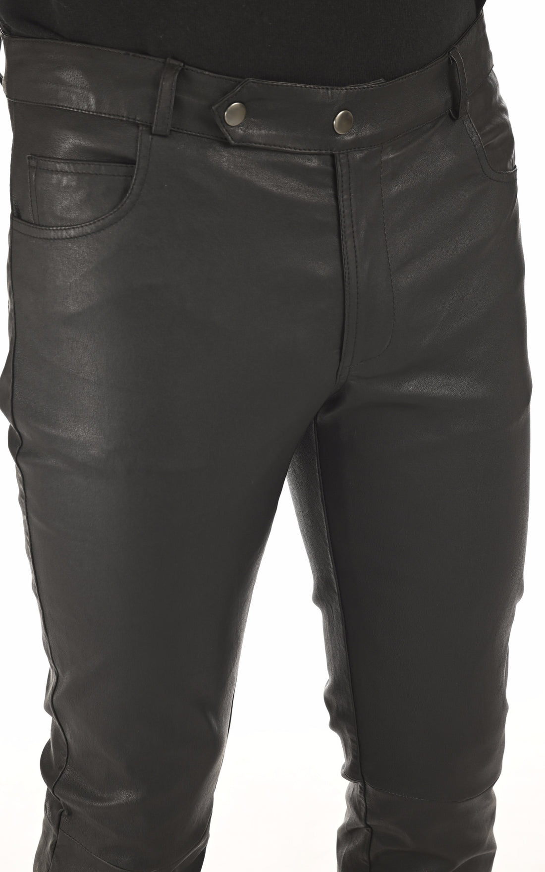 A &quot;EMILE&quot; Noir La Canadienne Pantalon Homme closed photo