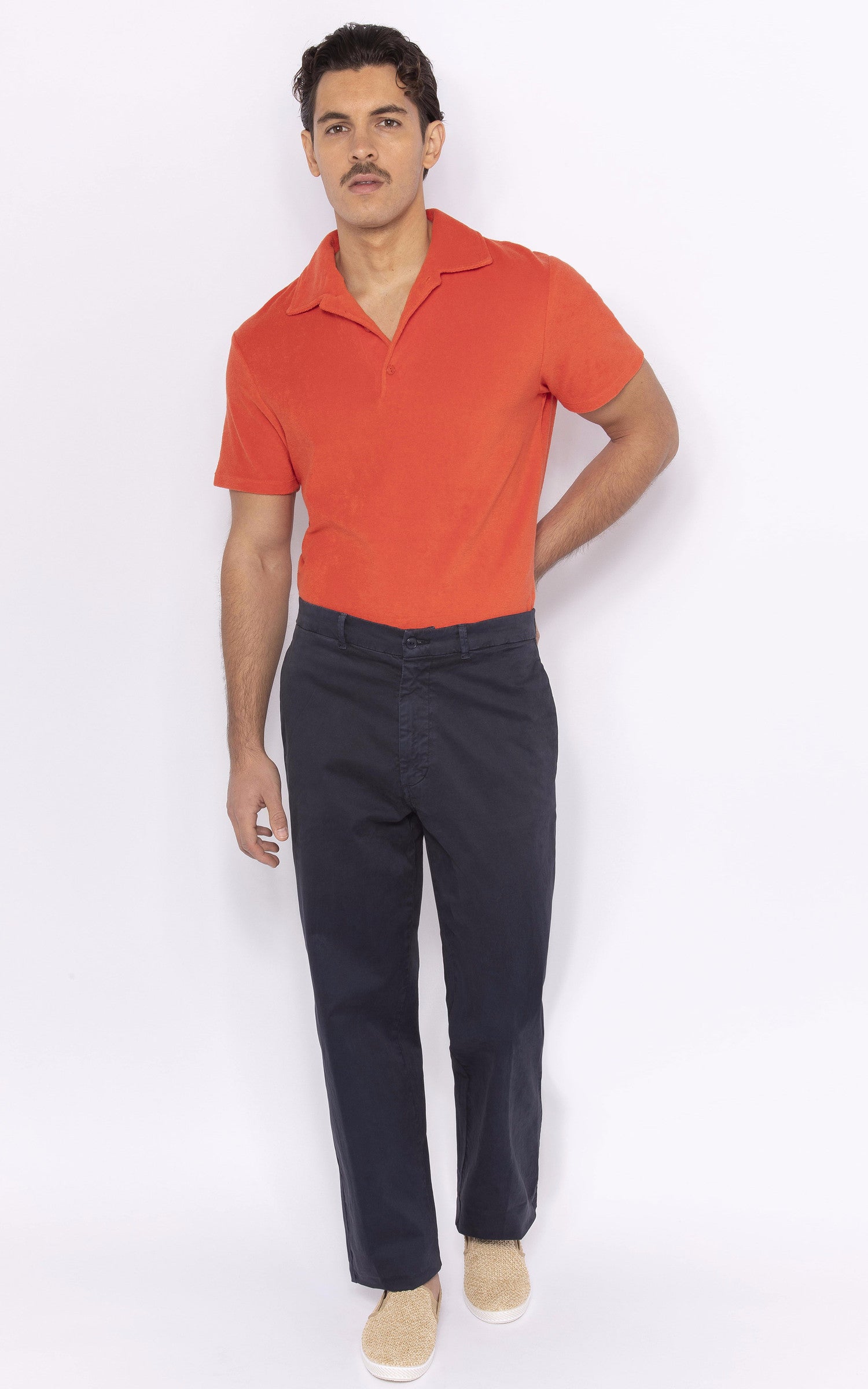 A "RIVPS02" Orange Rivieras Polo Homme opened photo 2