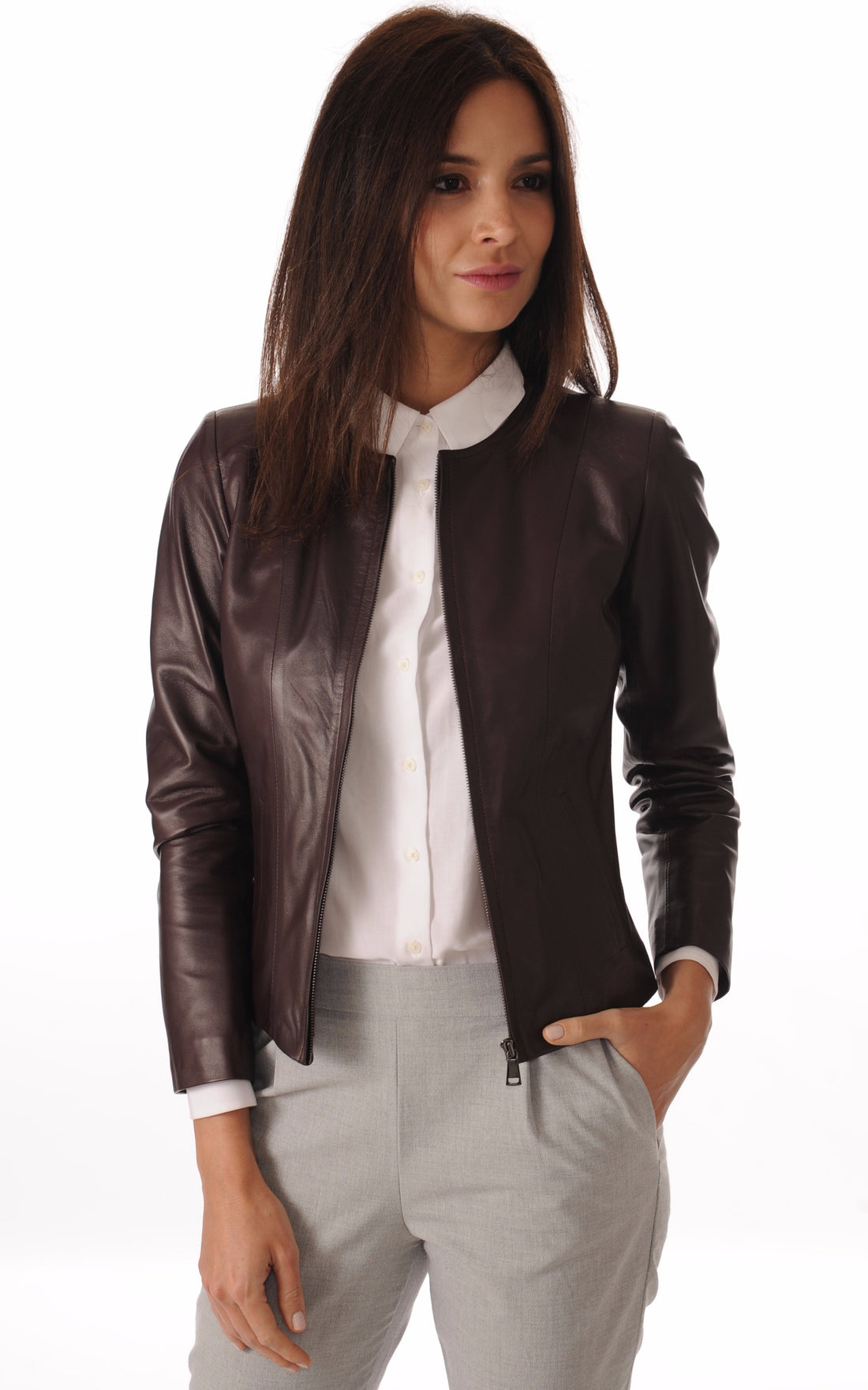 A &quot;SEPHORA FF&quot; Bordeaux La Canadienne Blouson Femme closed photo