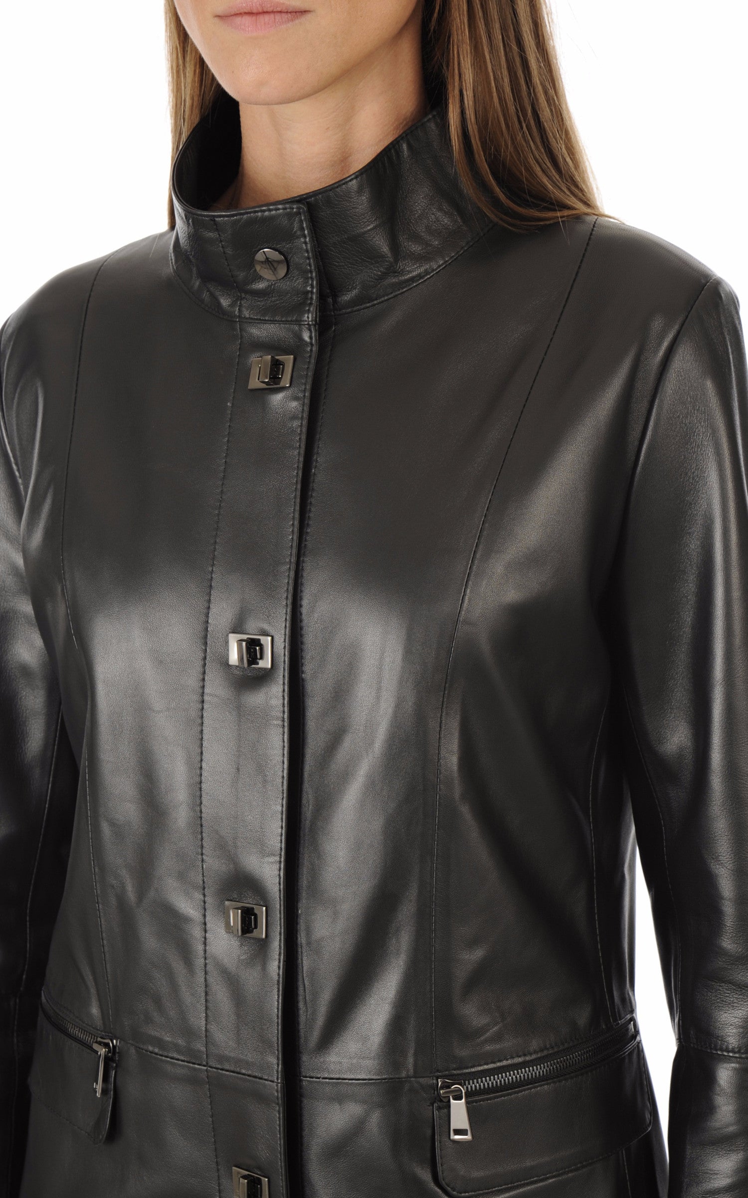 A &quot;NANOU FF&quot; Noir La Canadienne Veste Femme details photo