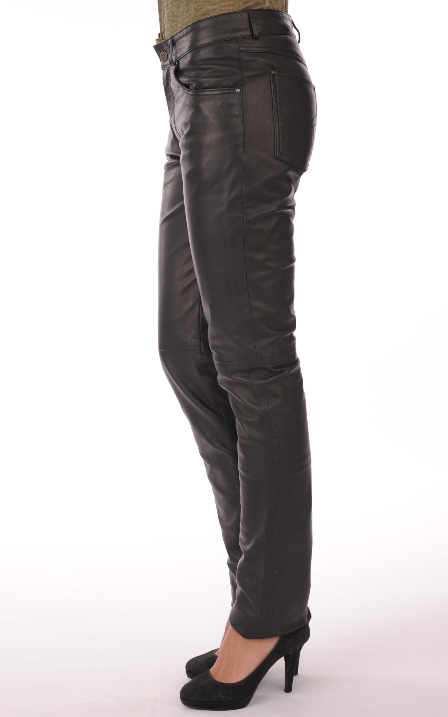 A &quot;501 F SLIM&quot; Noir Giorgio &amp; Mario Pantalon Femme interior photo 3
