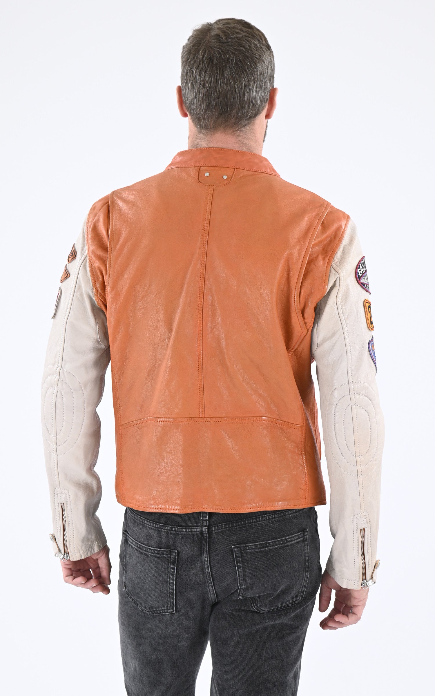 A &quot;RAPID 102553&quot; Orange Daytona 73 Blouson Homme back photo