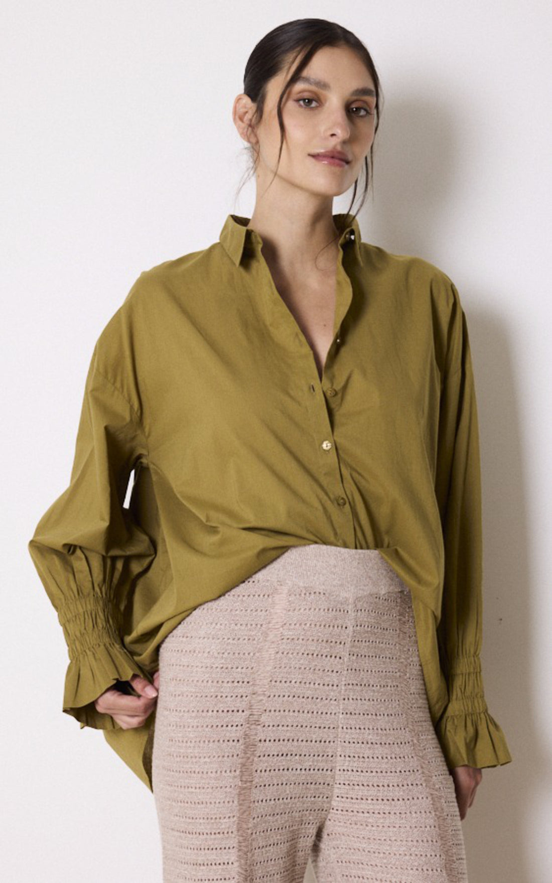 A &quot;CAMILLE 4602607&quot; Vert Notshy Chemise Femme opened photo