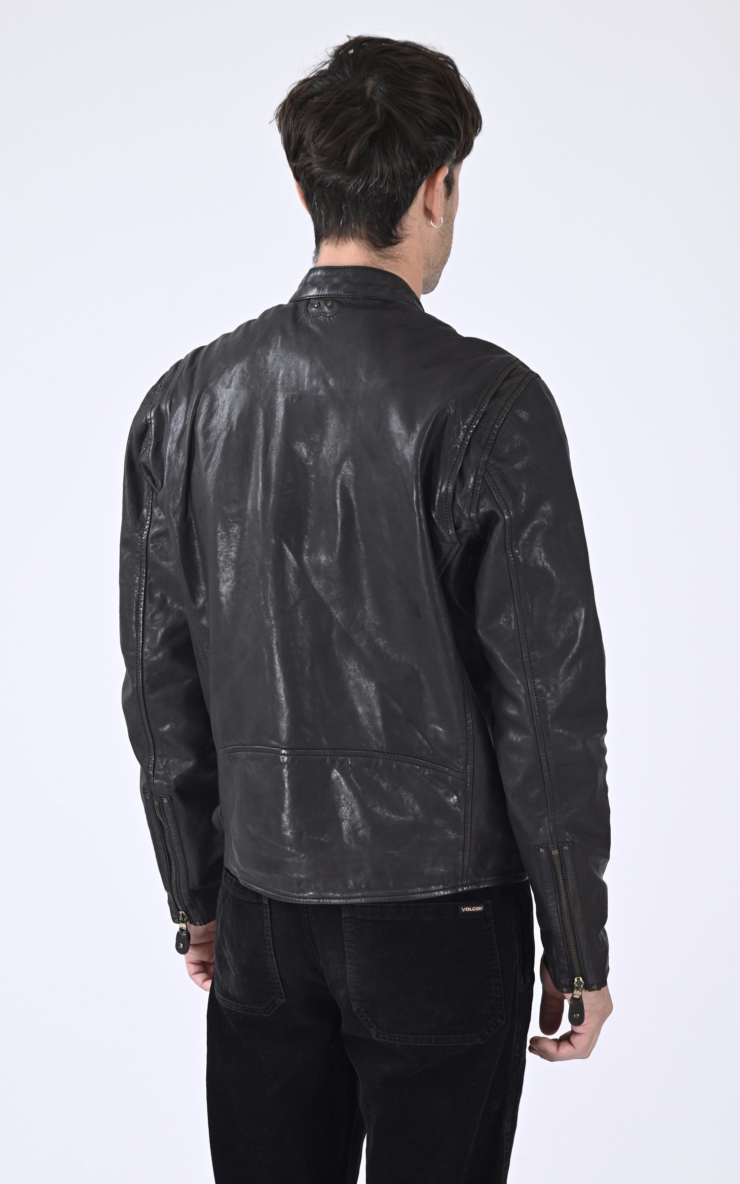 A &quot;AKRONIMA 103881&quot; Noir Daytona 73 Blouson Homme back photo 4