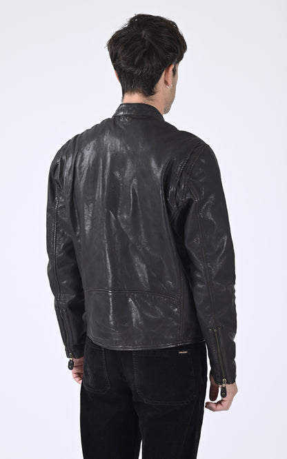 A &quot;AKRONIMA 103881&quot; Noir Daytona 73 Blouson Homme back photo