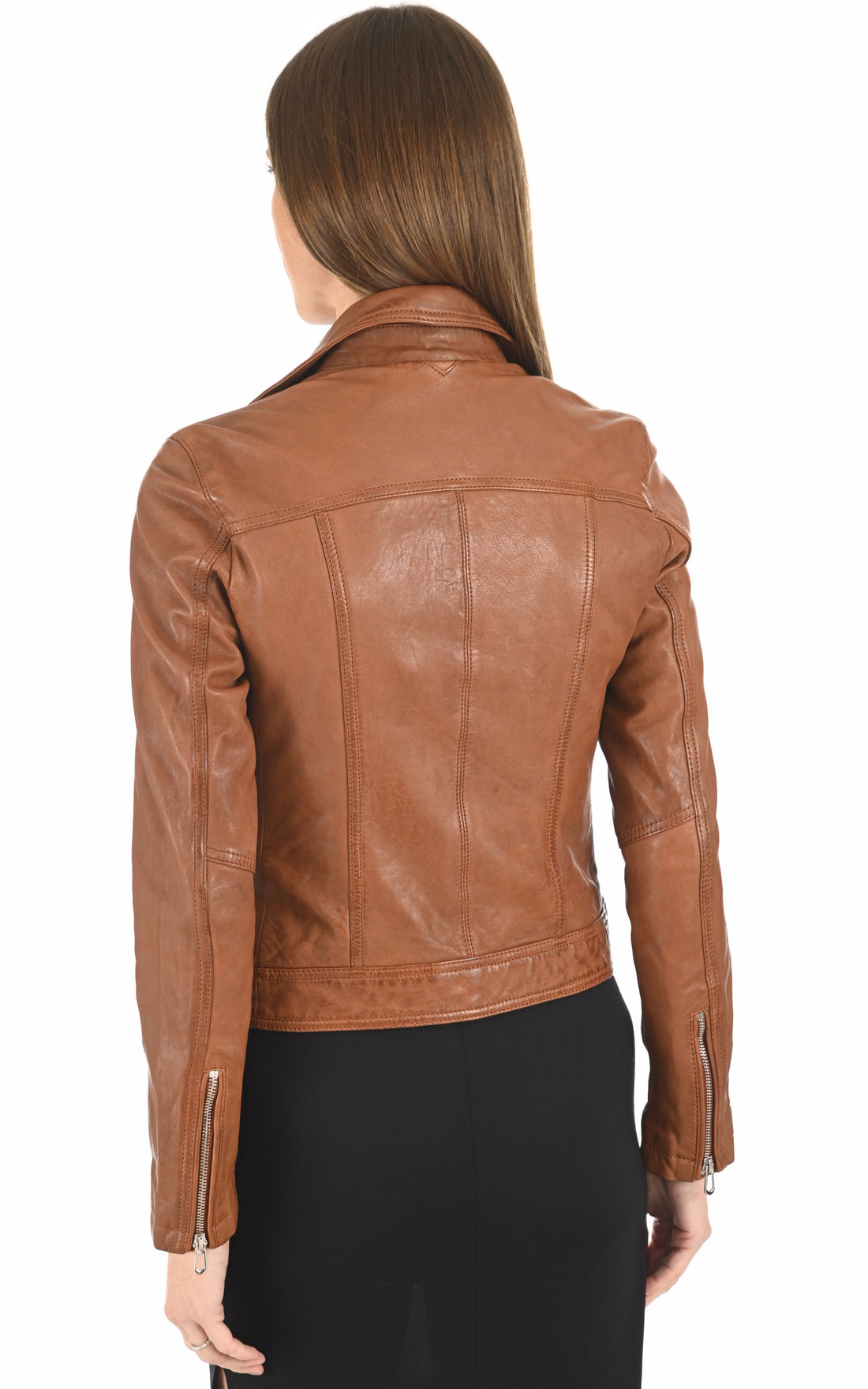A &quot;PANILA 102100&quot; Cognac Rose Garden Blouson Femme opened photo