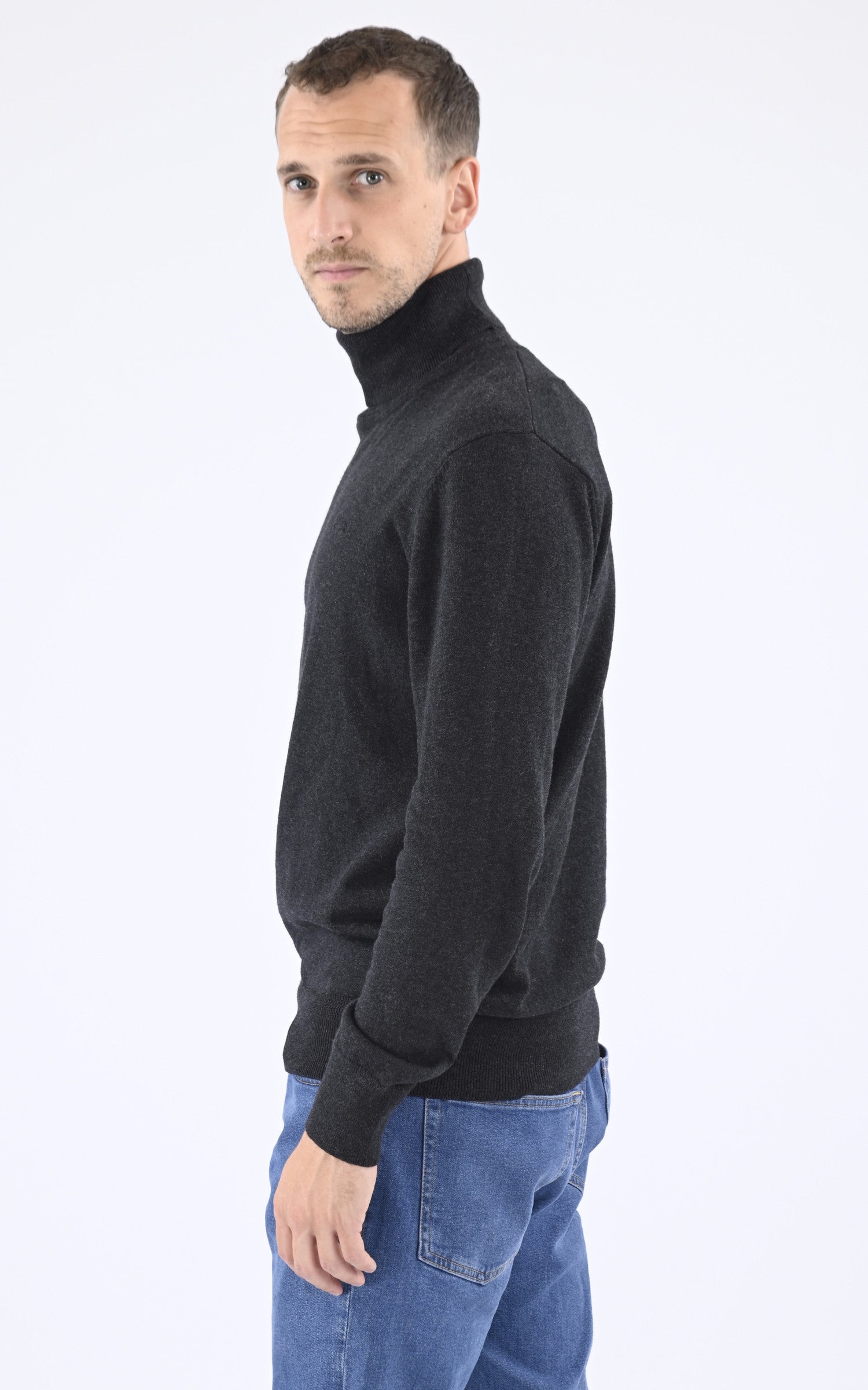 A &quot;PLBEAL4&quot; Anthracite Schott Pull Homme interior photo 3