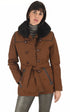 A "CANADIENNE F" Marron La Canadienne Veste Femme closed photo
