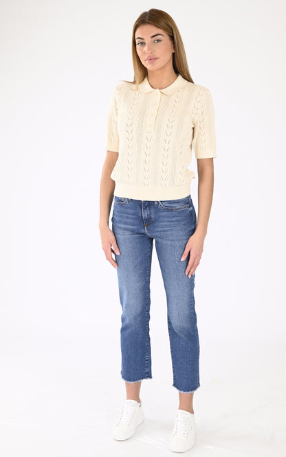 A &quot;SALOME&quot; Bleu Denim Studio Pantalon Femme closed photo