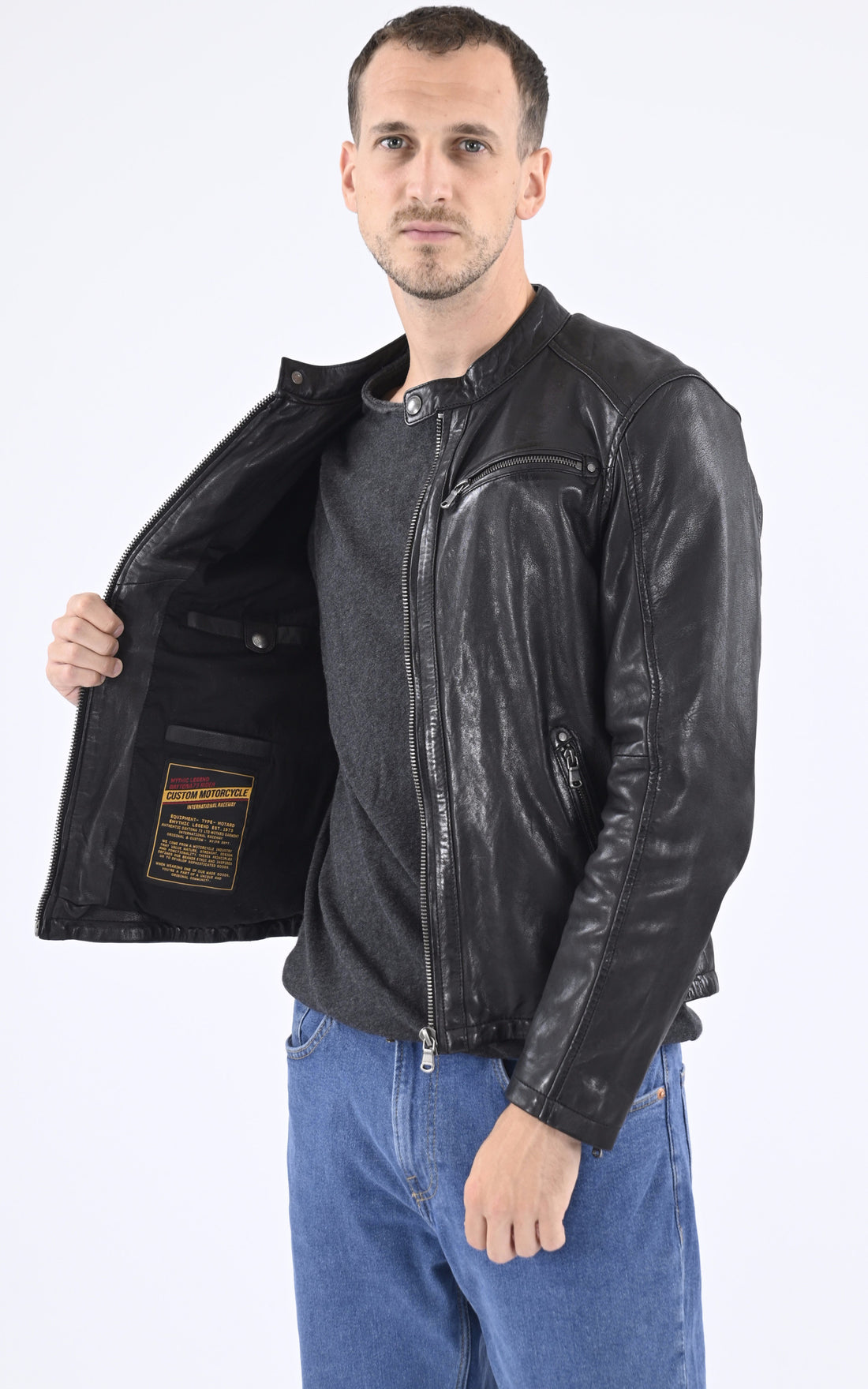 A &quot;GAFINO 101843&quot; Noir Daytona 73 Blouson Homme opened photo