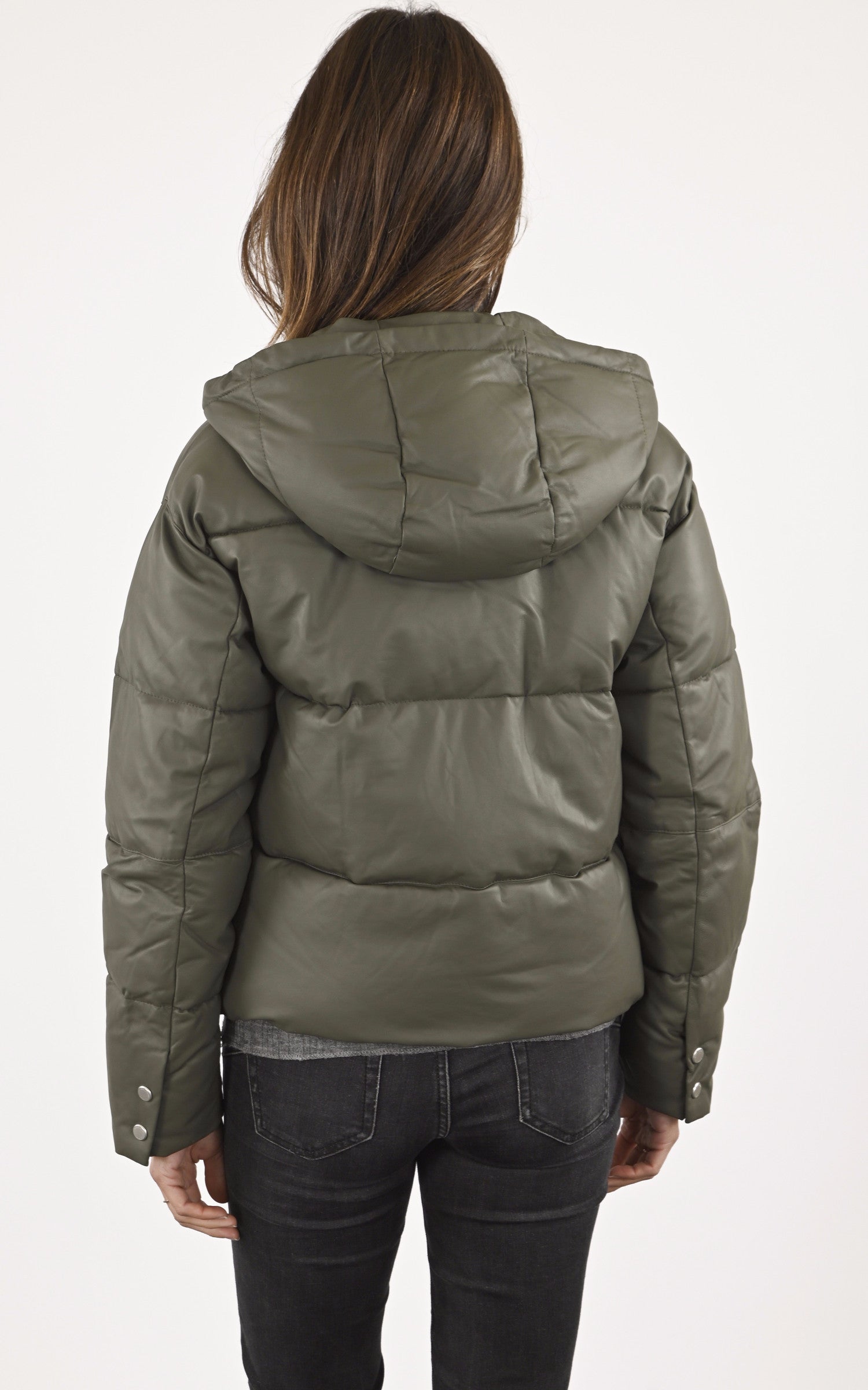 A &quot;OBJECT 64632&quot; Kaki Oakwood Bl Doudoune Femme back photo 4