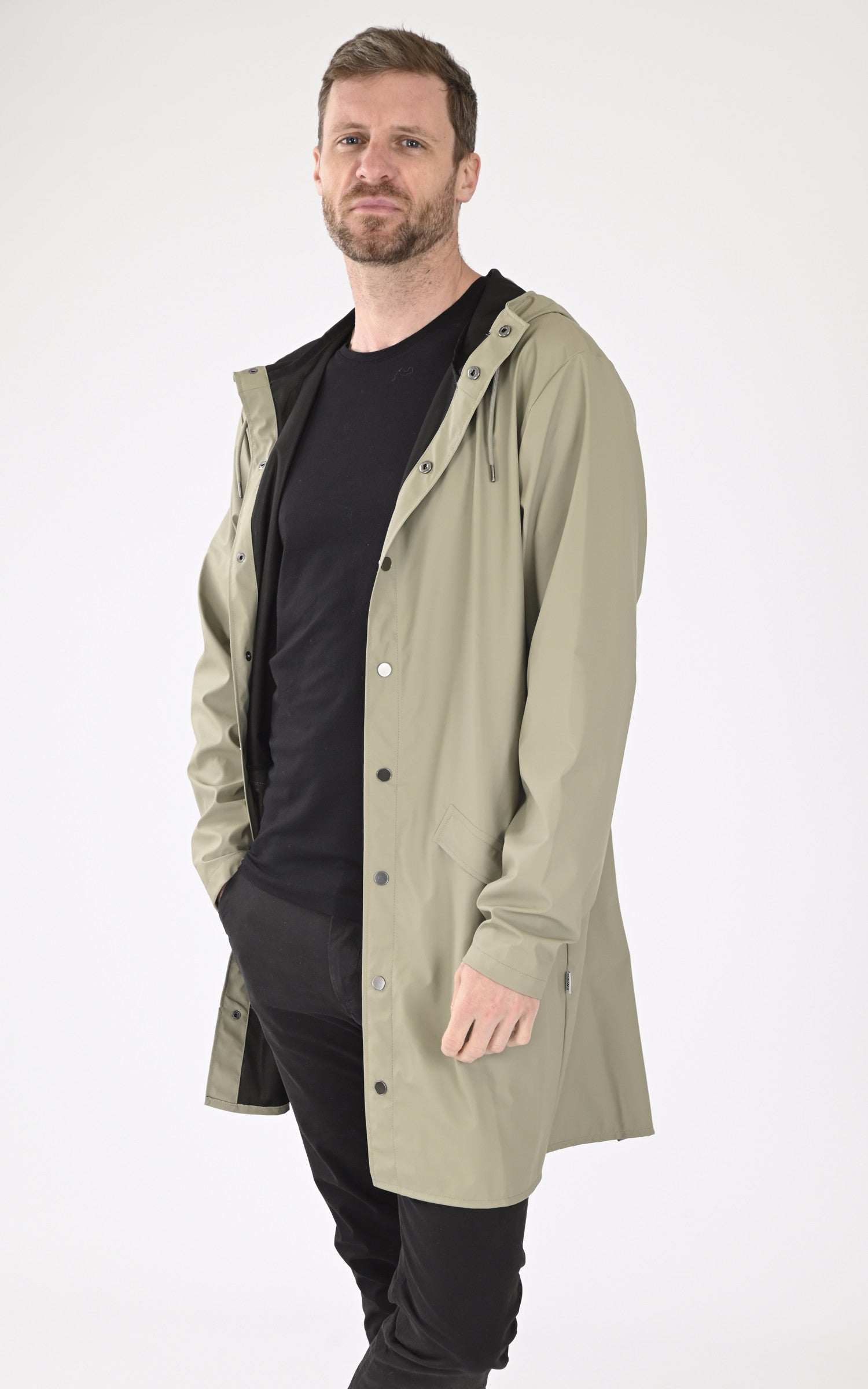 A &quot;12020 JACKET&quot; Vert Rains 3/4 Homme opened photo 1
