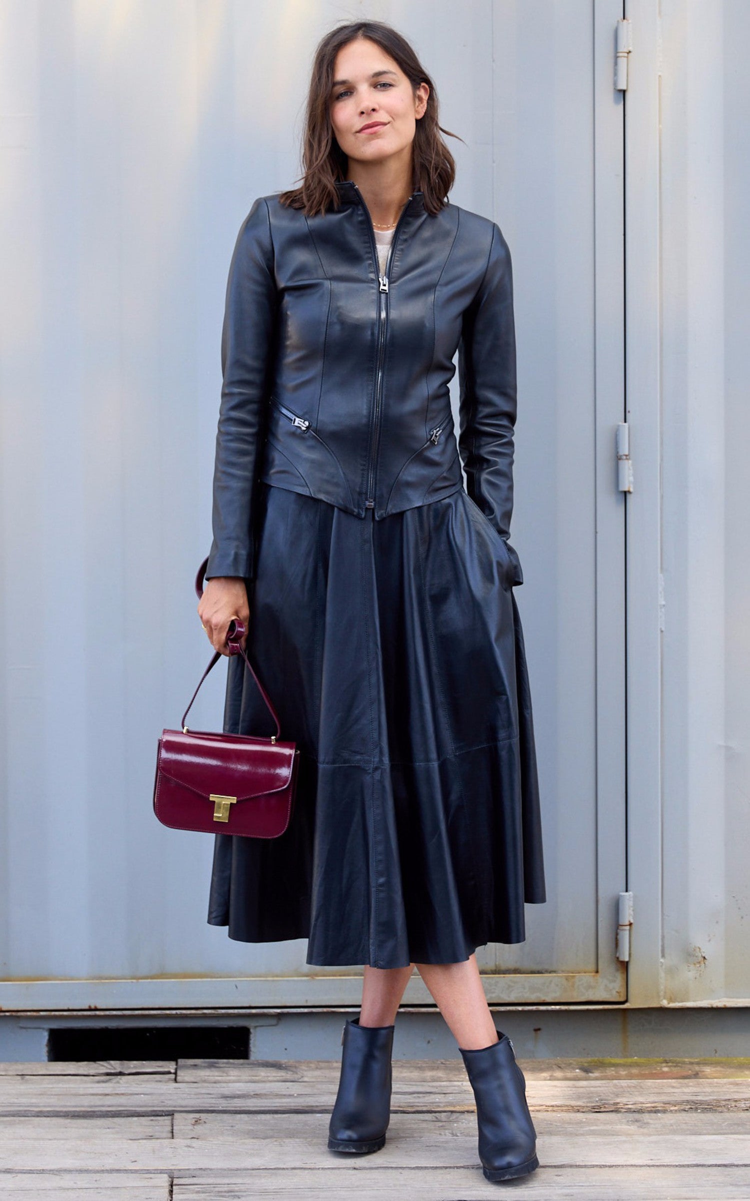 A &quot;8 BIS&quot; Bordeaux Tara Jarmon Sac Femme details photo