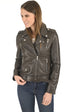 A "LIV" Marron Serge Pariente Blouson Femme opened photo