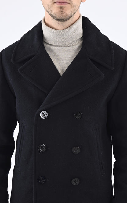 A &quot;SEACOAT&quot; Bleu Marine Schott Caban Homme details photo