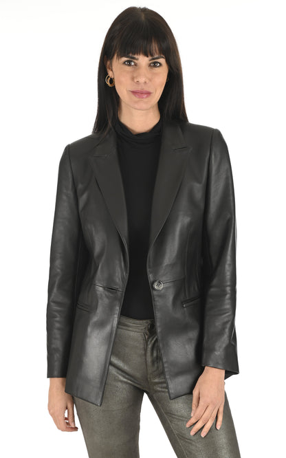 A &quot;ANTAMIL FF&quot; Noir La Canadienne Veste Femme opened photo