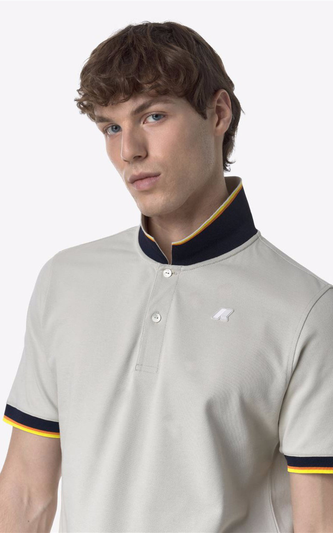 A &quot;VINCENT K1125BW&quot; Beige K-Way Polo Homme opened photo