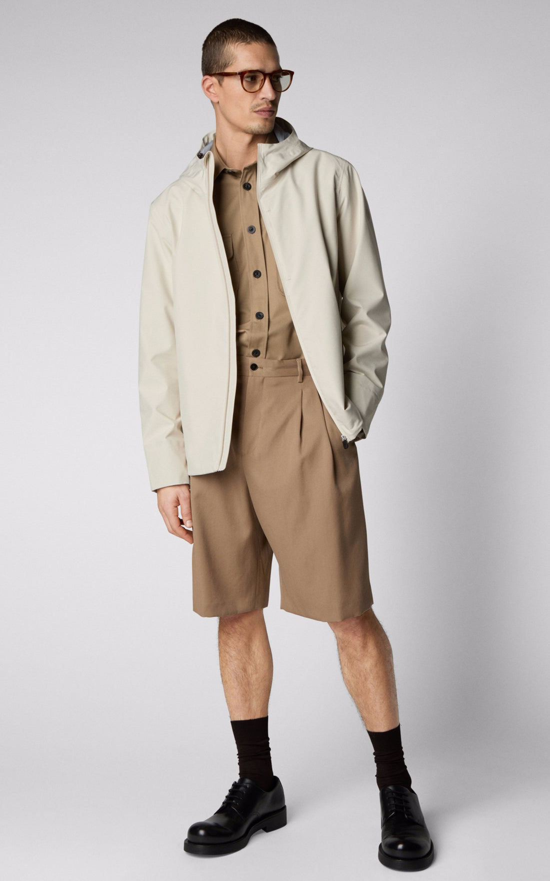 A &quot;JARI D31531M&quot; Beige Save The Duck Blouson Homme opened photo