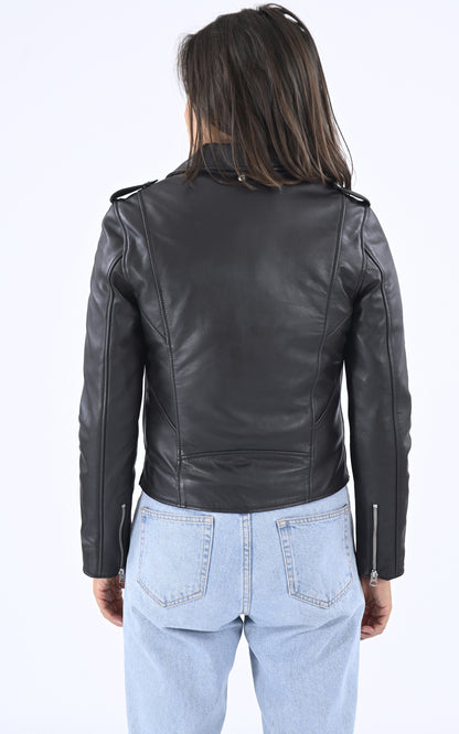 A &quot;LCW1601D&quot; Noir Schott Blouson Femme back photo