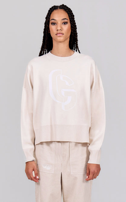 A &quot;NATALIA&quot; Beige Gertrude Pull Femme opened photo