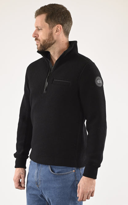 A &quot;LAWSON 1/4 ZIP 7055MB&quot; Noir Canada Goose Veste Homme closed photo