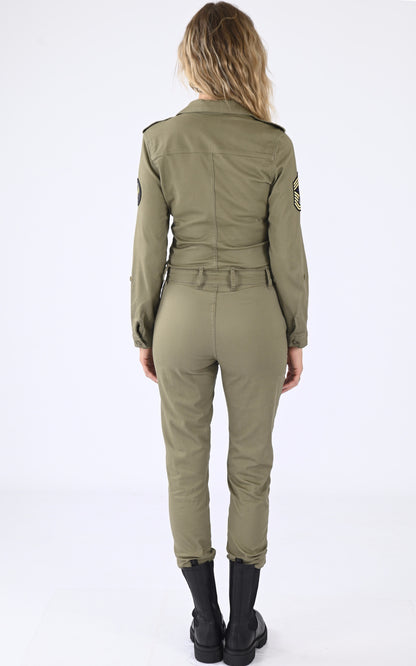 A &quot;TR JUMP 21 W&quot; Kaki Schott Combinaison Femme back photo
