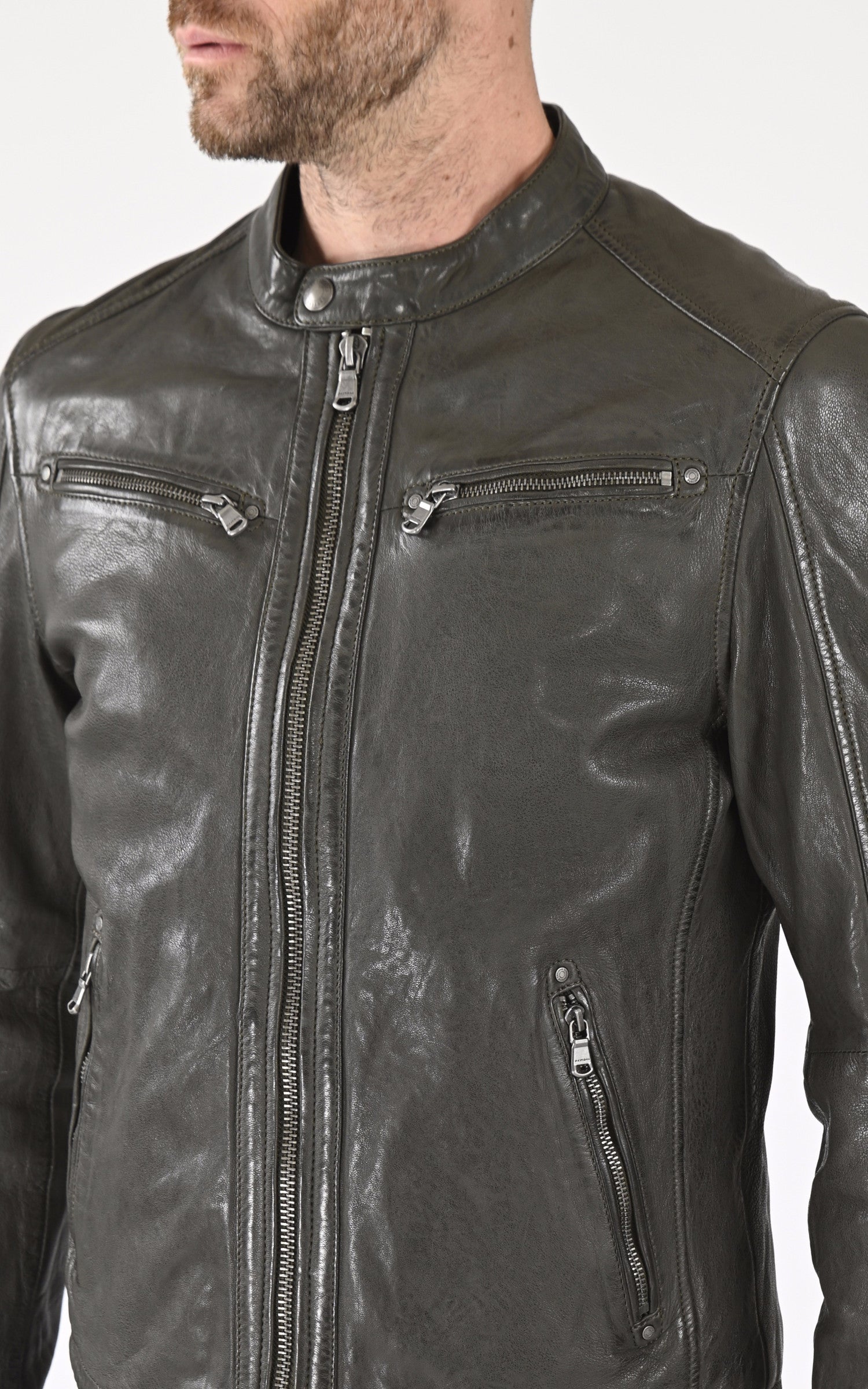 A &quot;GAFINO 101843&quot; Kaki Daytona 73 Blouson Homme details photo 5