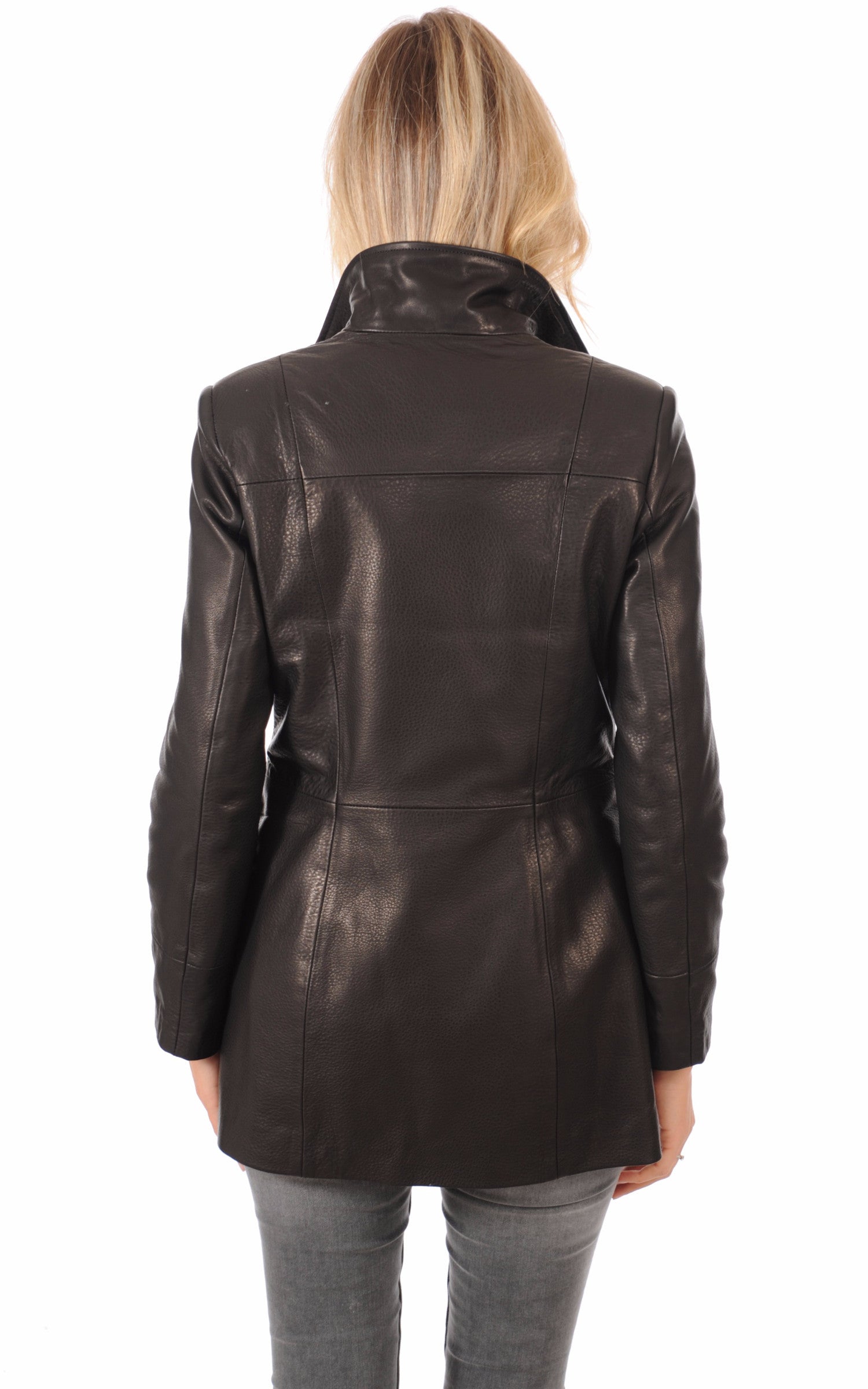 A &quot;ATLANTA BIS&quot; Noir La Canadienne 3/4 Femme back photo